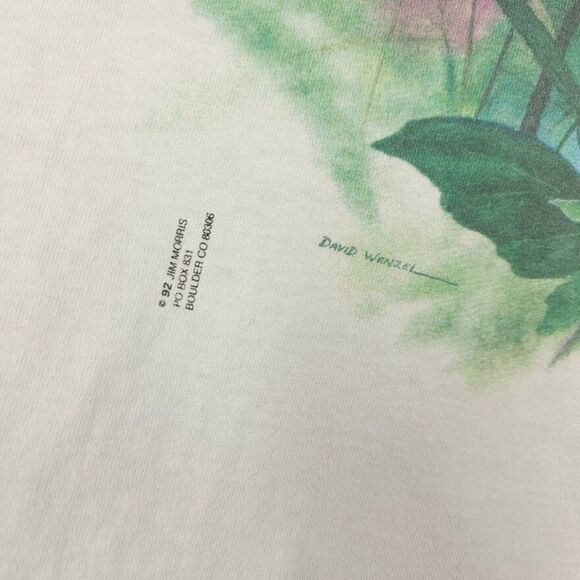 Hummingbird T Shirt Vintage 90s Nature Tee David Wenzel Art Illustrator Mens - Picture 4 of 8